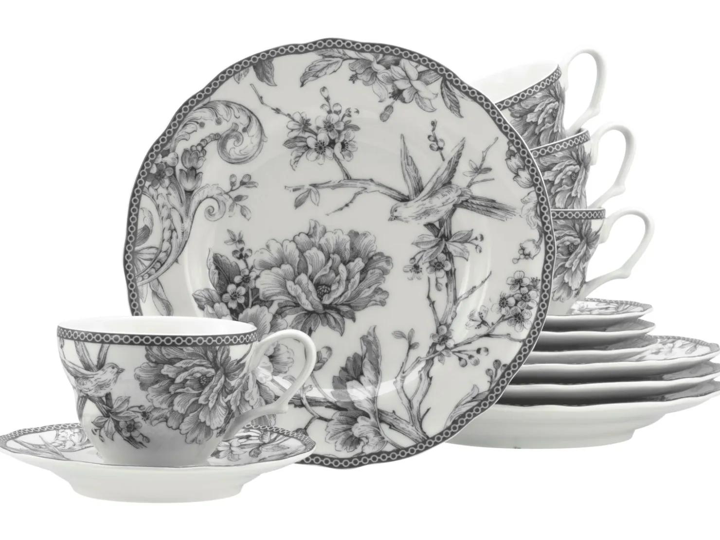 Creatable Geschirrset|Adelaide - Kaffeeservice 12-tlg - Blau