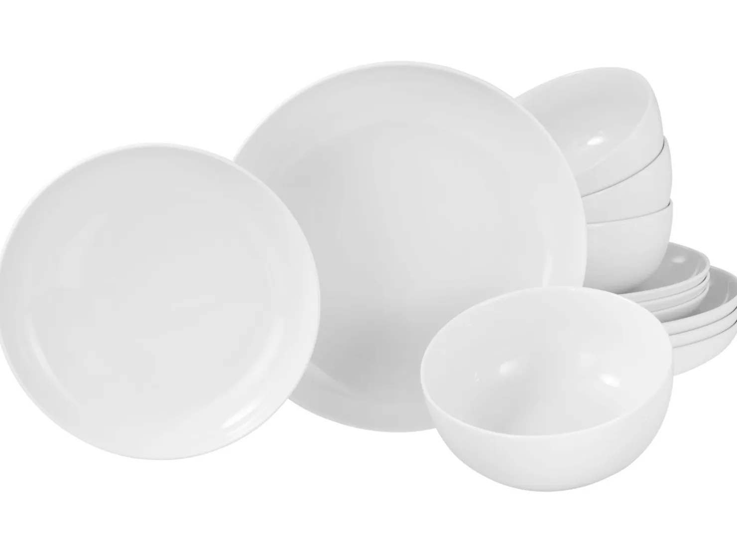 Creatable Geschirrset|Teller|AllRound - Tellerset 12-tlg - Weiss