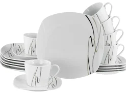 Creatable Geschirrset|Amelie - Kaffeeservice 18-tlg - Weiss