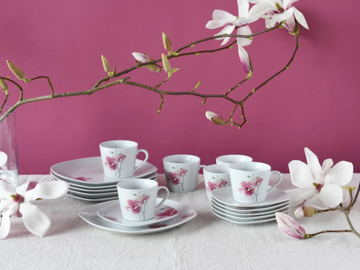 Creatable Geschirrset|Amelie - Kaffeeservice 18-tlg - Weiss