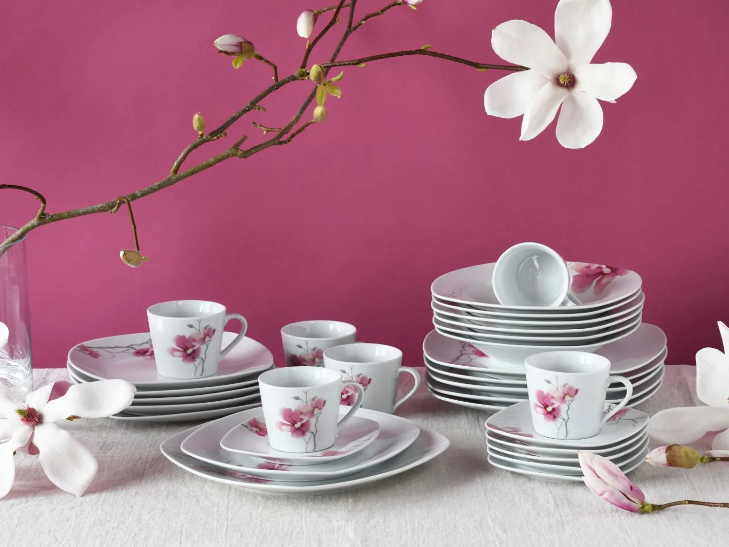 Creatable Geschirrset|Amelie - Kombiservice 30-tlg - Weiss