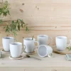 Creatable Becher & Tassen|Geschirrset|Angi - Kaffeebecher 6-tlg - Weiss