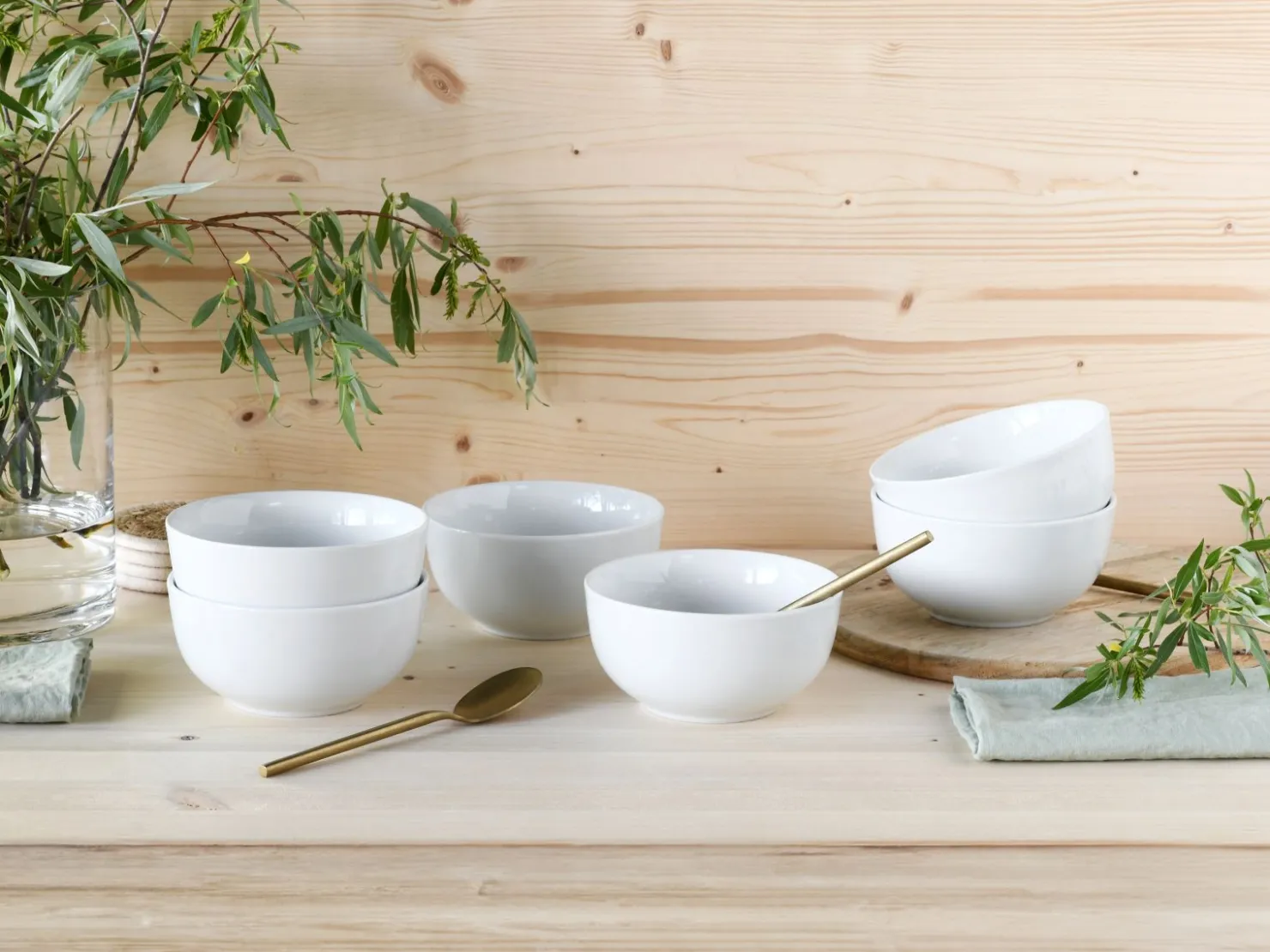 Creatable Geschirrset|Angi - Müslischale 6-tlg - Weiss