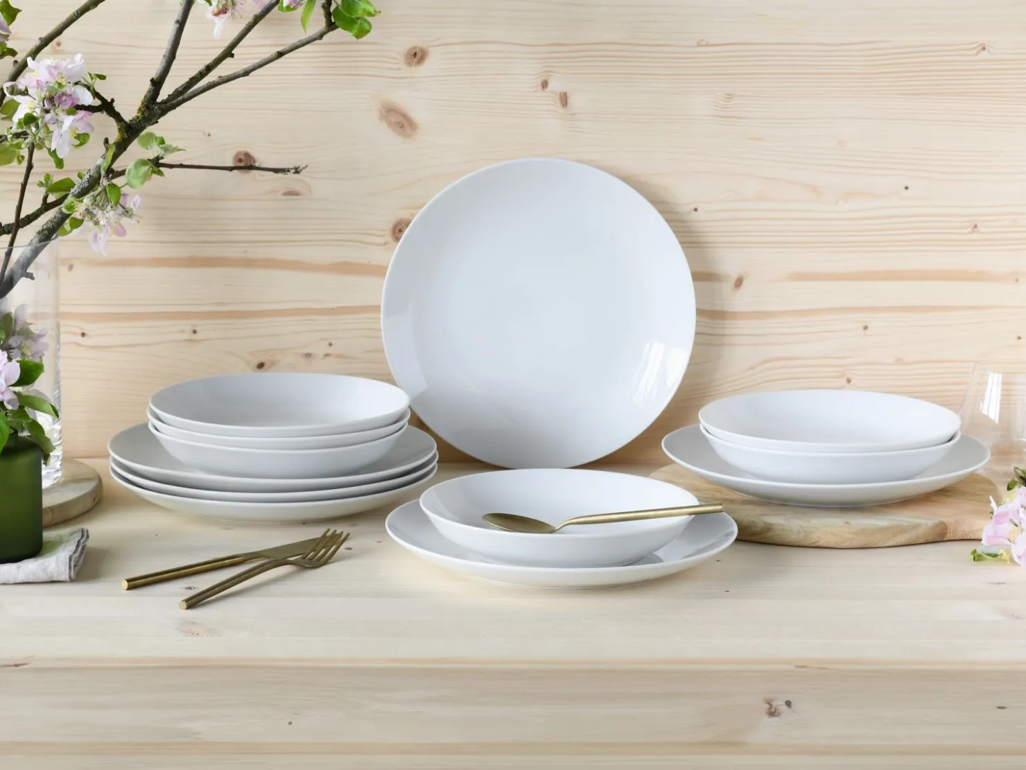 Creatable Geschirrset|Angi - Tafelservice 12-tlg - Weiss