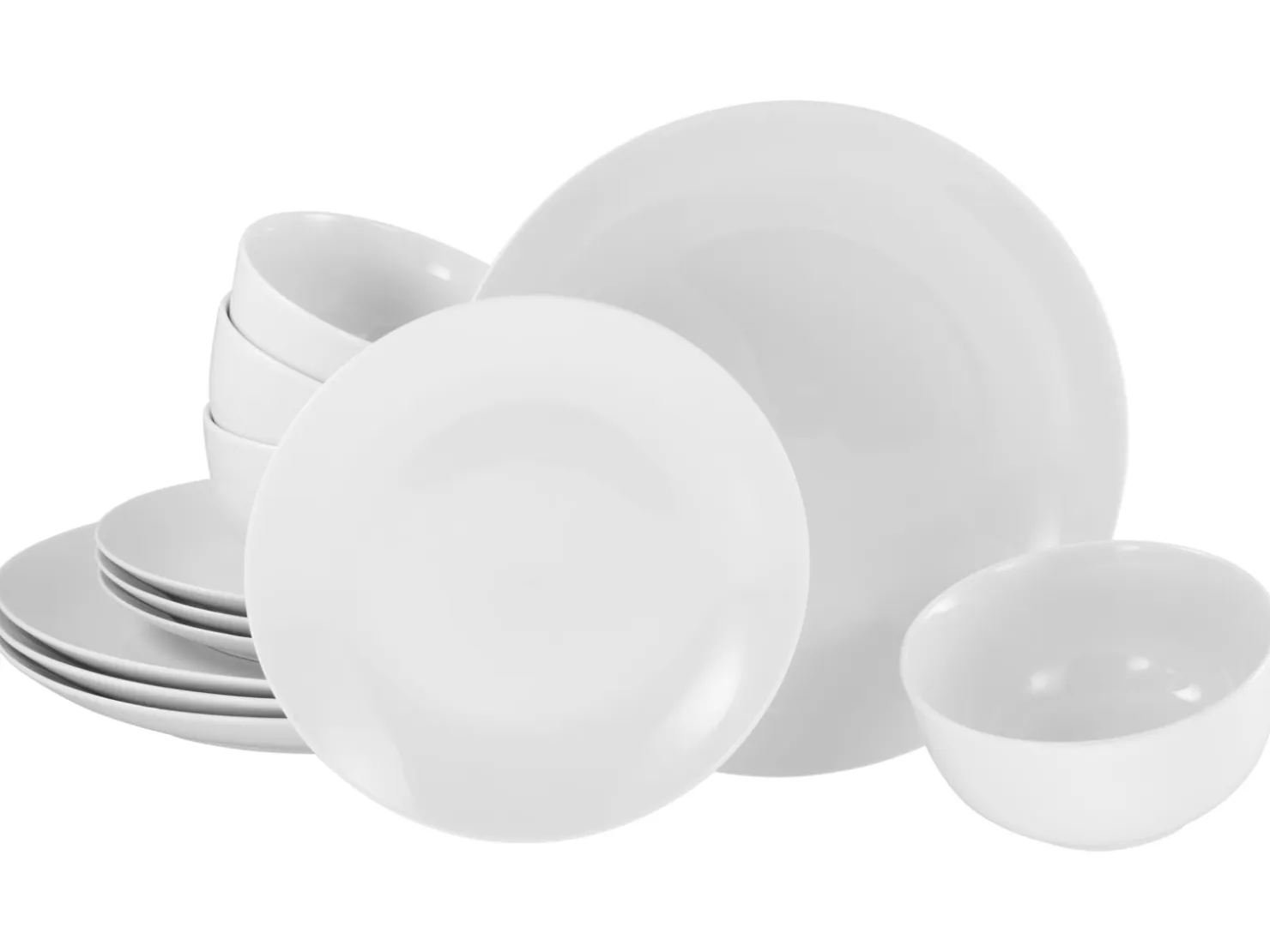 Creatable Geschirrset|Angi - Tellerset 12-tlg - Weiss