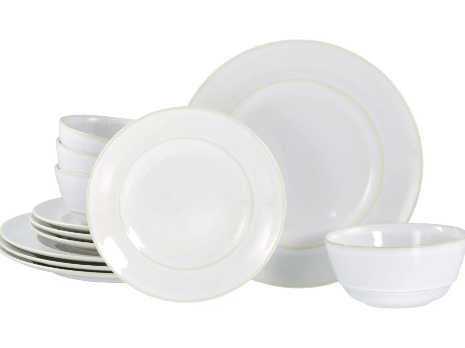 Creatable Geschirrset|Teller|Antique - Tellerset 12-tlg - Offwhite