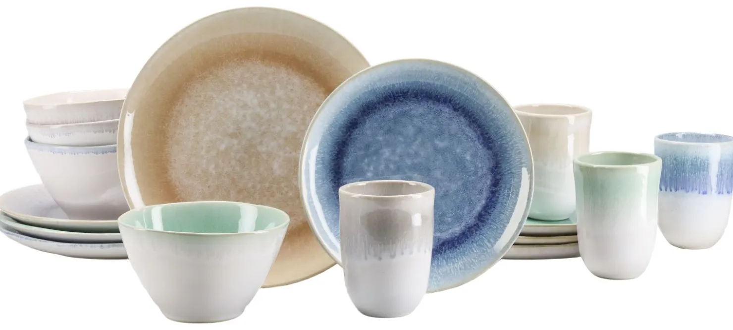 Creatable Geschirrset|Aquarius - Kombiservice 16-tlg - Blau