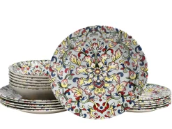 Creatable Geschirrset|Teller|Arabesque - Tellerset 18-tlg - Rot