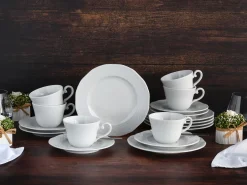Creatable Geschirrset|Arianne - Kaffeeservice 18-tlg - Weiss