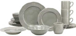 Creatable Geschirrset|Arianne - Kombiservice 20-tlg - Grau