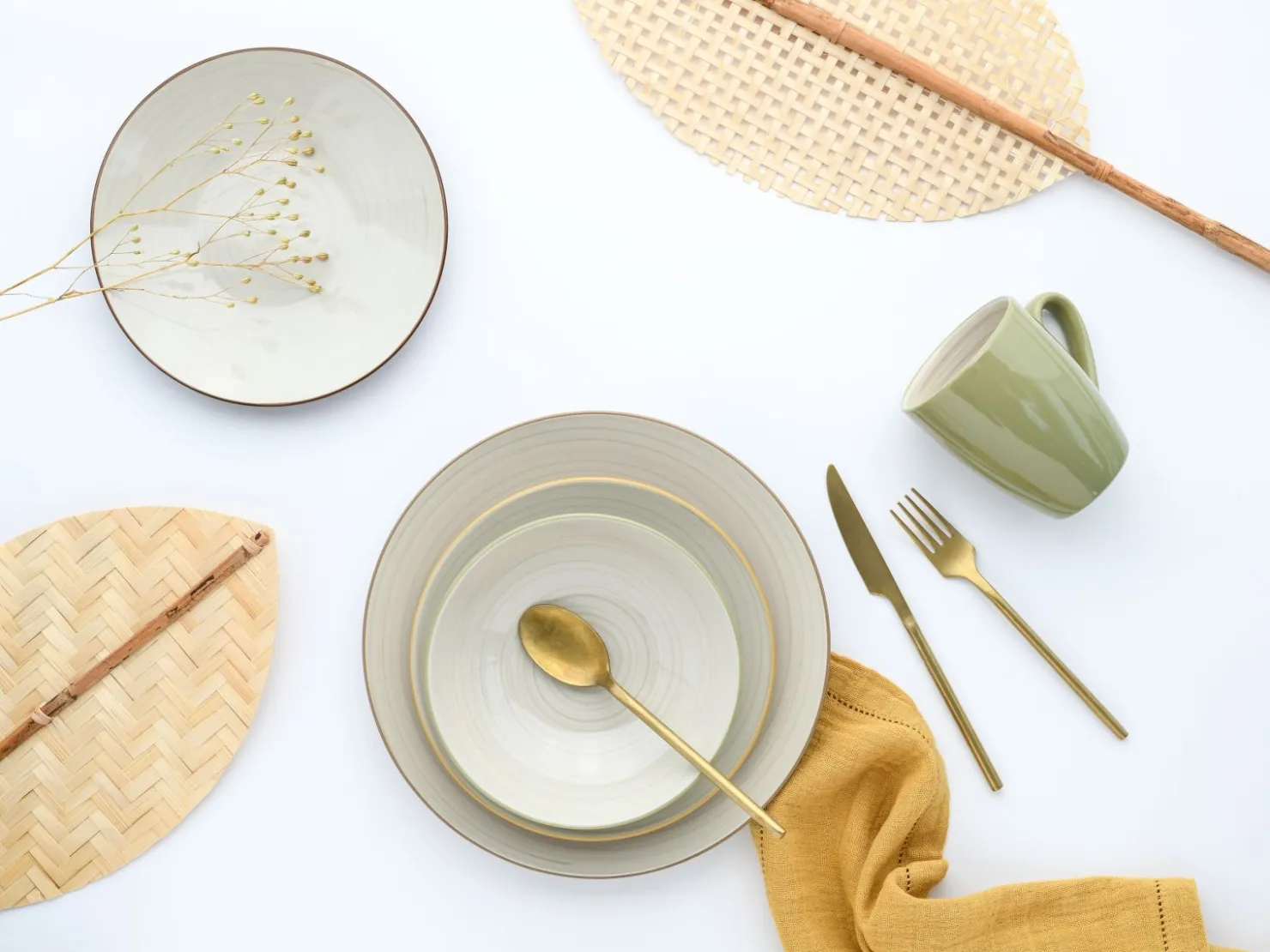 Creatable Geschirrset|Bamboo Garden - Kombiservice 16-tlg - bunt
