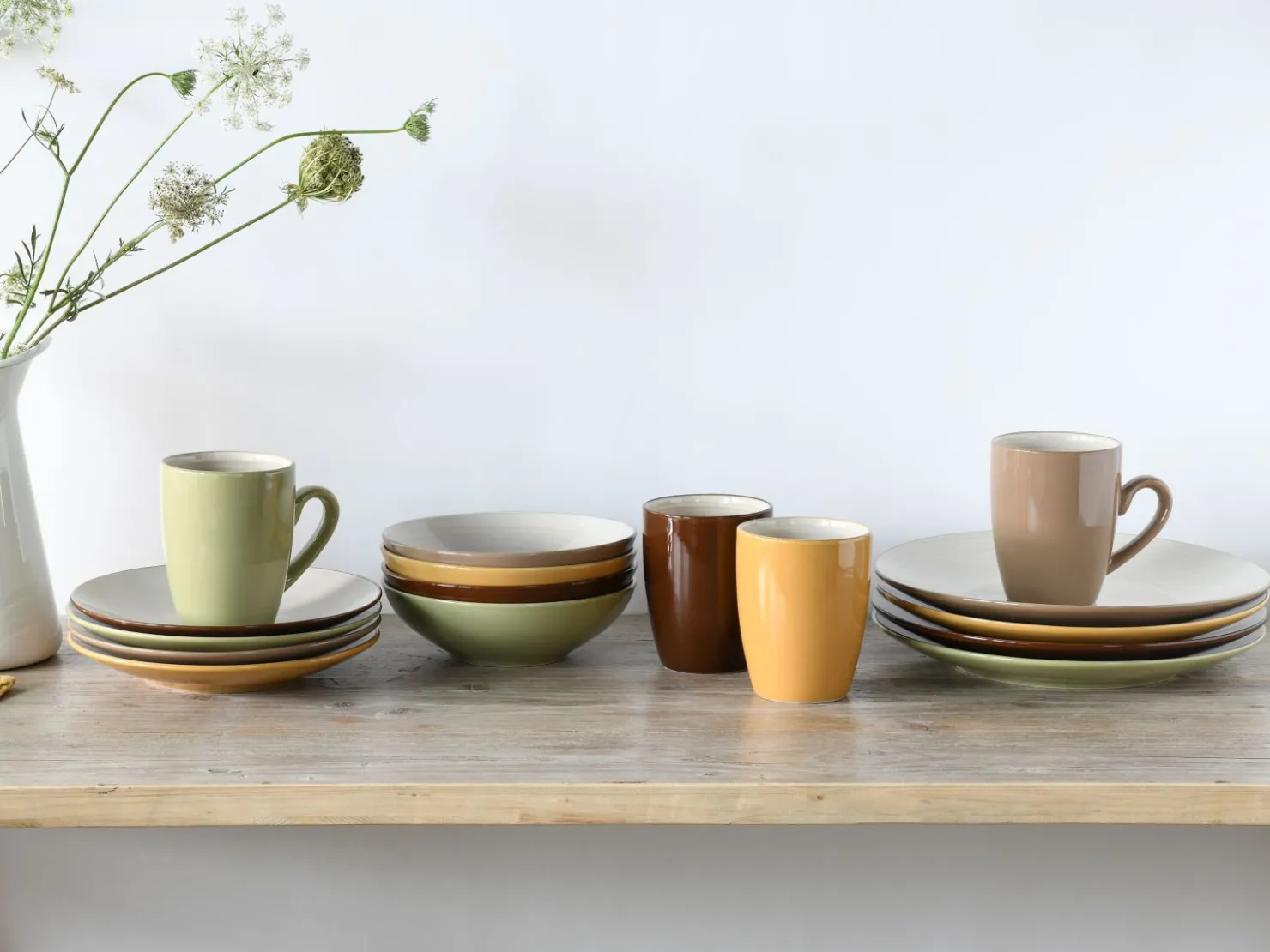 Creatable Geschirrset|Bamboo Garden - Kombiservice 16-tlg - bunt
