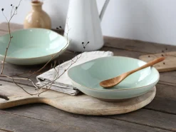 Creatable Bowls & Schüsseln|Geschirrset|Basalt Bio - Pasta Bowl 2-tlg - Salbei