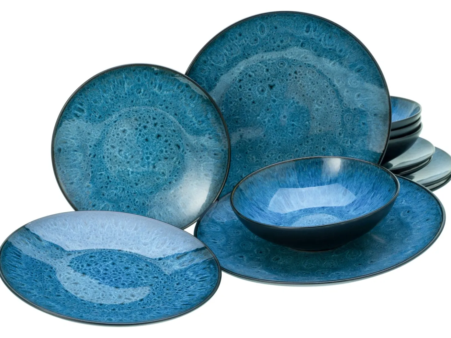 Creatable Geschirrset|Teller|Capri - Tellerset 12-tlg - Blau