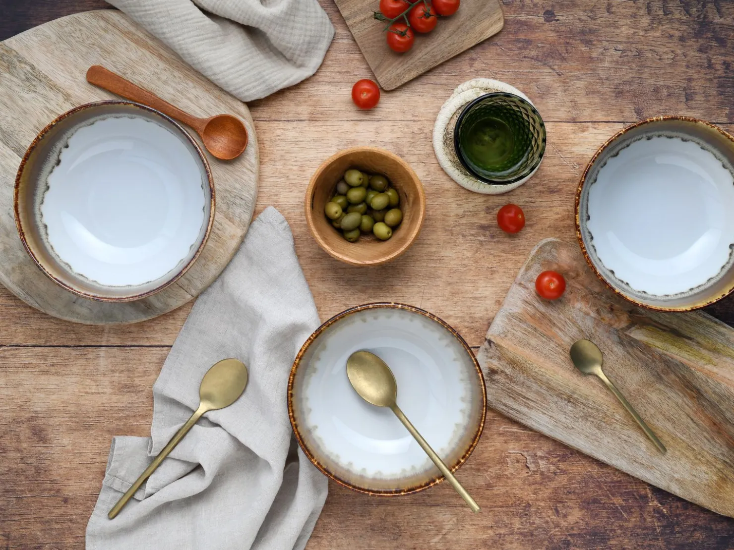 Creatable Bowls & Schüsseln|Geschirrset|Cascade - Buddha Bowl 4-tlg - bunt