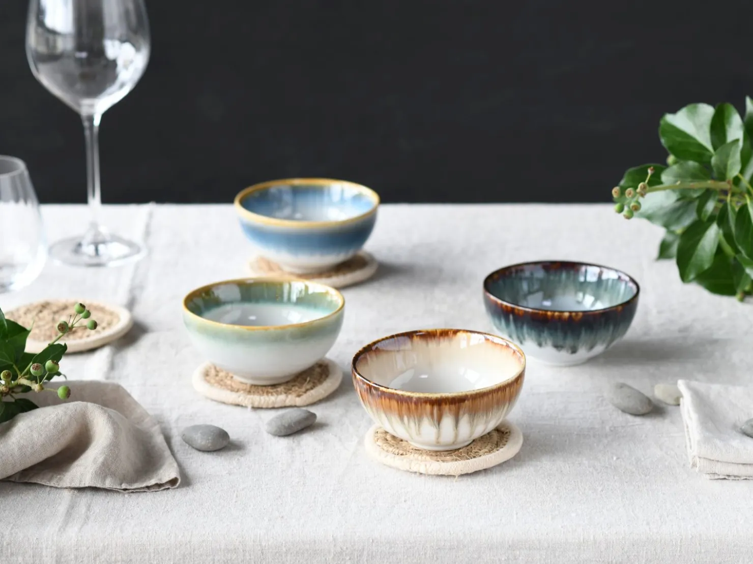 Creatable Bowls & Schüsseln|Geschirrset|Cascade - Dipschale 4-tlg - bunt