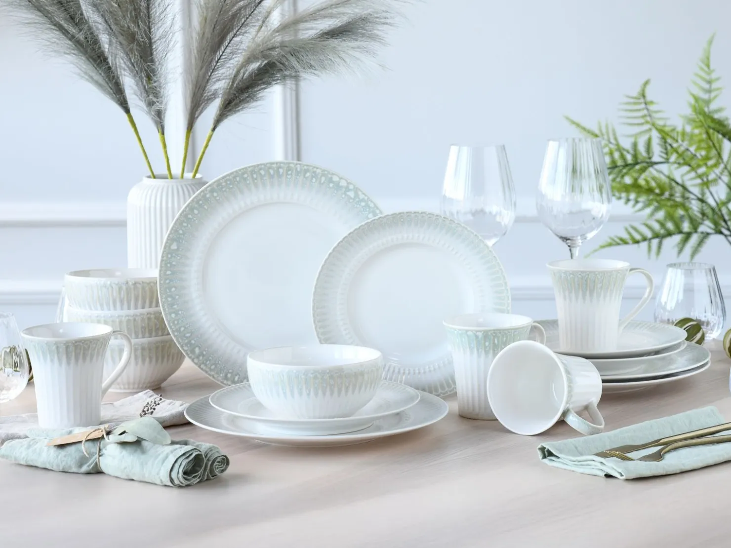 Creatable Geschirrset|Celadon - Kombiservice 16-tlg - Grün