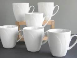 Creatable Becher & Tassen|Geschirrset|Celebration - Kaffeebecher 6-tlg - Weiss