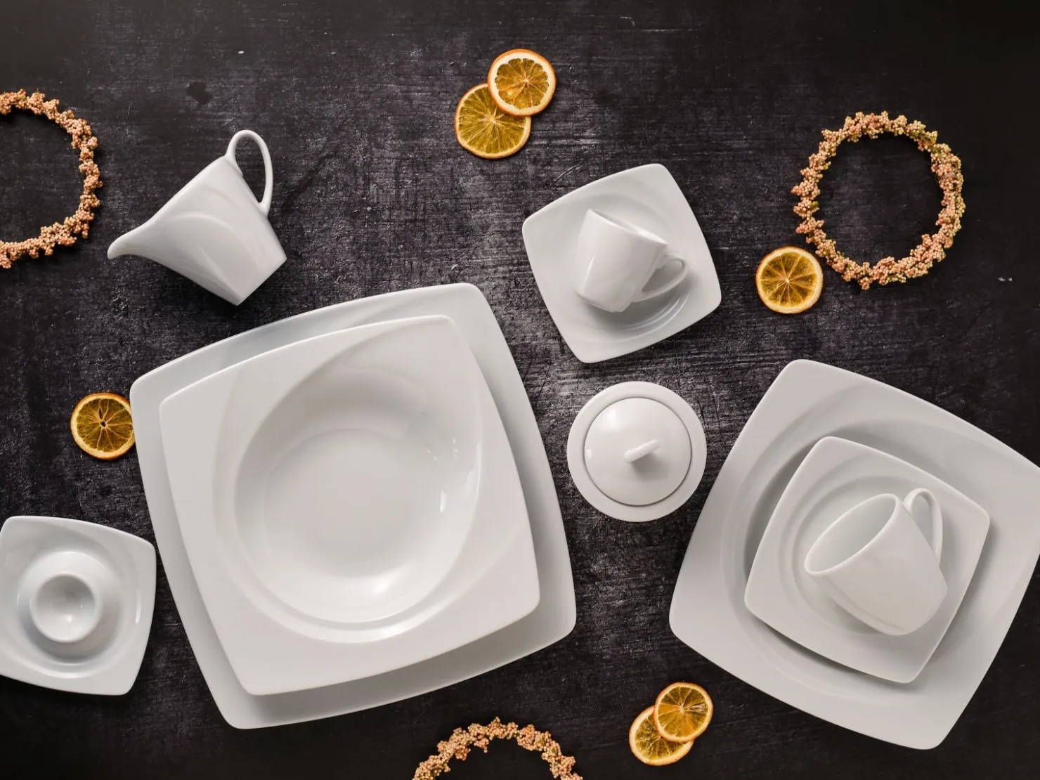 Creatable Geschirrset|Celebration - Kombiservice 50-tlg - Weiss