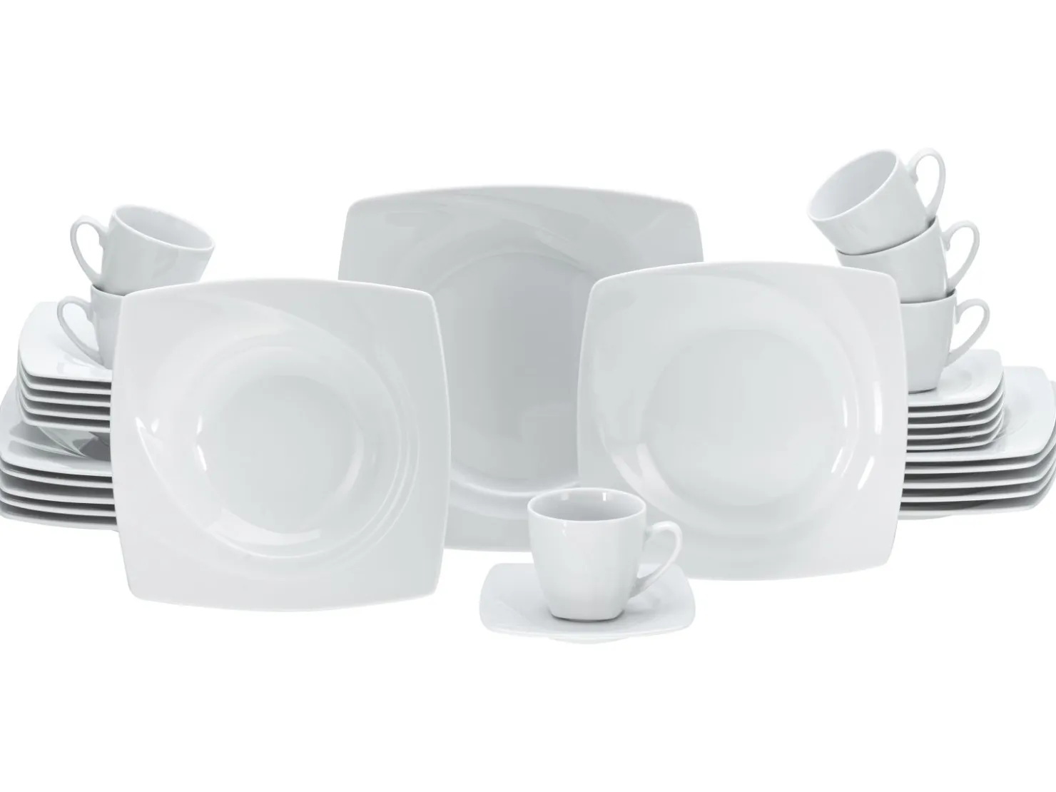 Creatable Geschirrset|Celebration - Kombiservice 30-tlg - Weiss