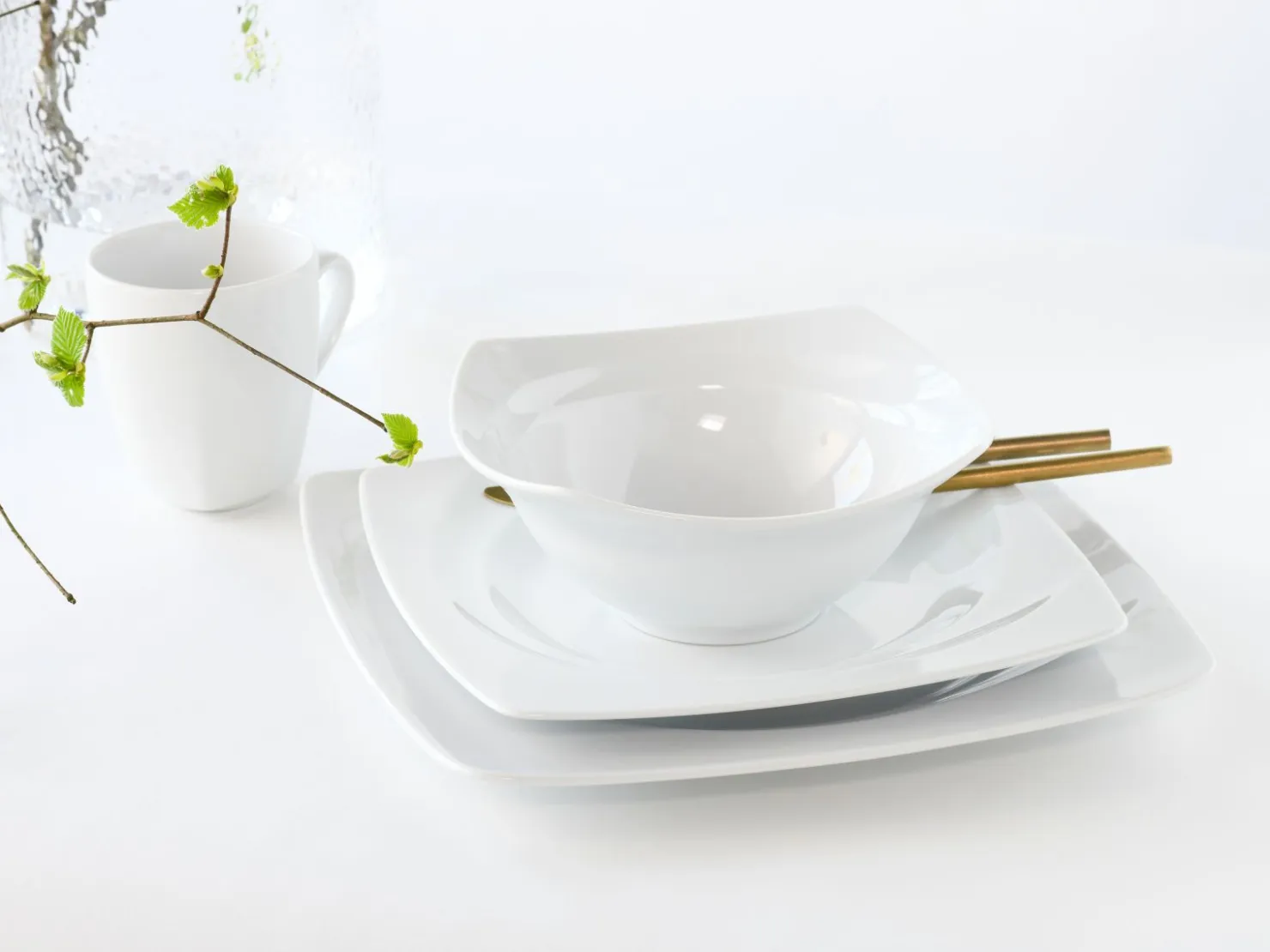 Creatable Bowls & Schüsseln|Geschirrset|Celebration - Müslischalen 6-tlg - Weiss