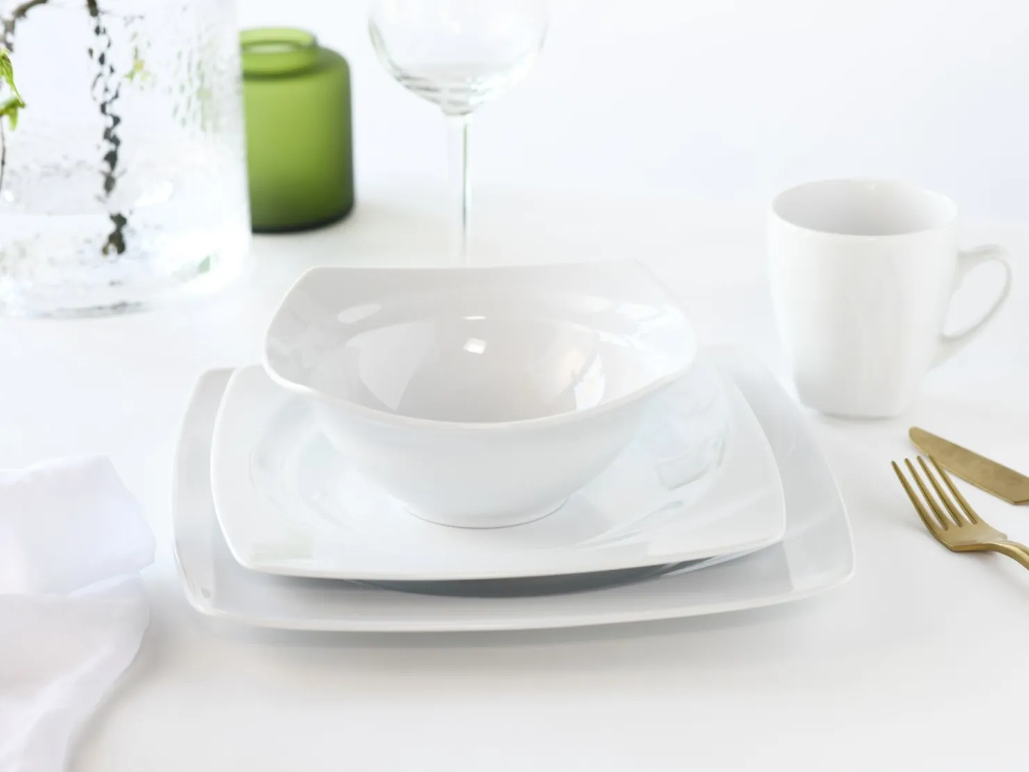 Creatable Bowls & Schüsseln|Geschirrset|Celebration - Müslischalen 6-tlg - Weiss