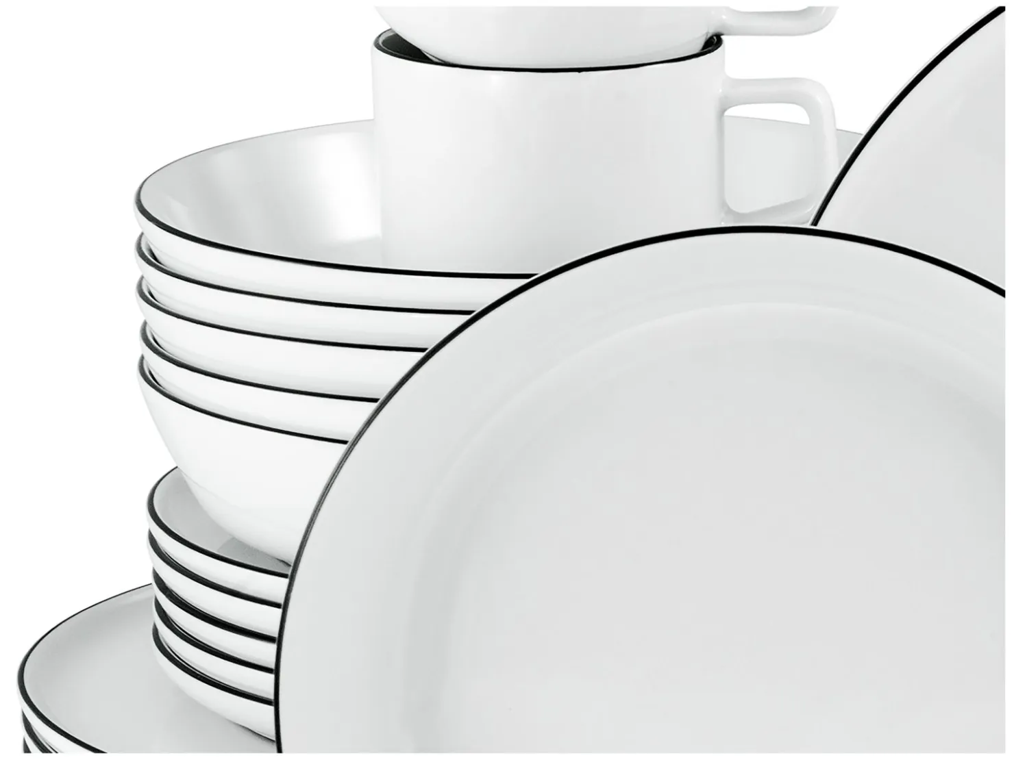 Creatable Geschirrset|Chef Collection - Kombiservice 30-tlg - Grau