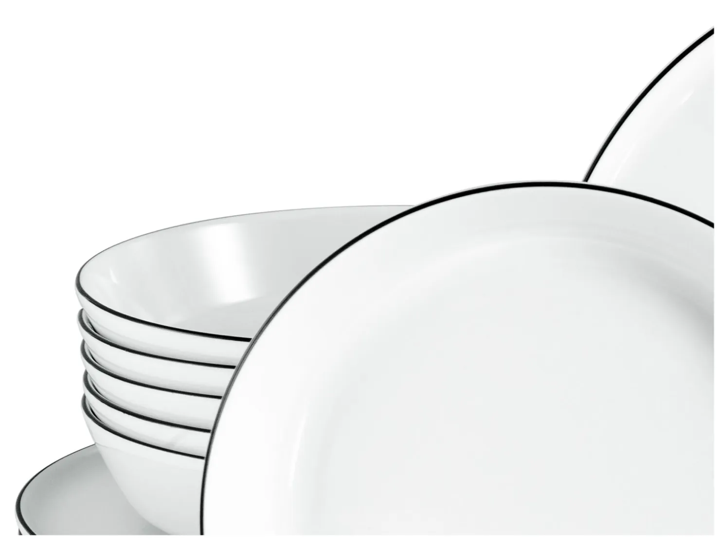 Creatable Geschirrset|Chef Collection - Tafelservice 12-tlg - Grau
