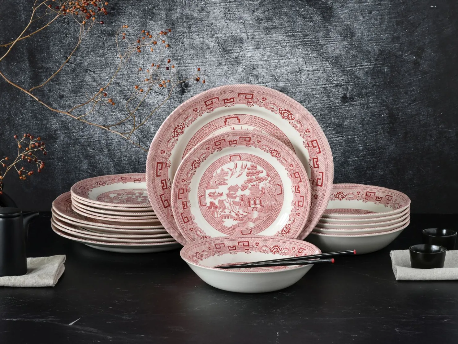 Creatable Geschirrset|Teller|China Town - Kombiservice 18-tlg - Blau