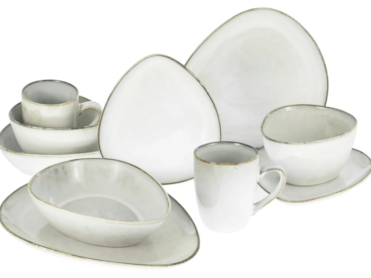 Creatable Geschirrset|Cloudy - Kombiservice 10-tlg - Smokeblue
