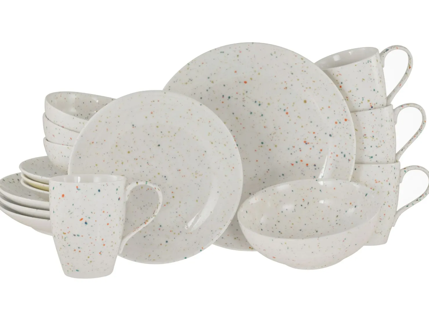 Creatable Geschirrset|Confetti - Kombiservice 16-tlg - Hellblau