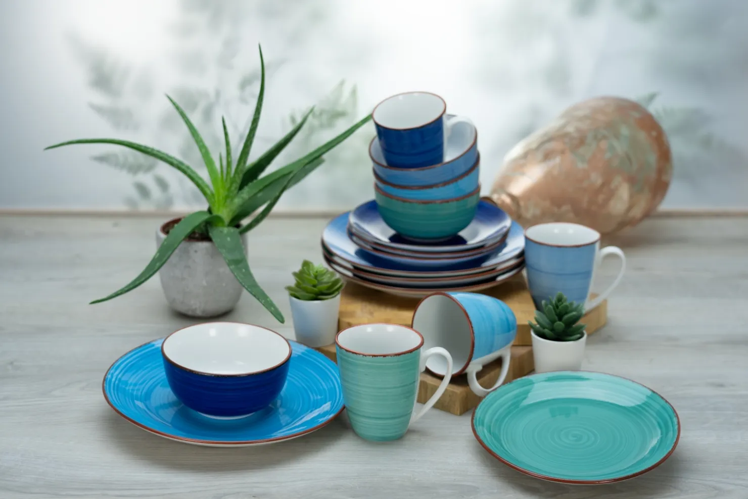 Creatable Geschirrset|Copacabana - Kombiservice 16-tlg - Blau