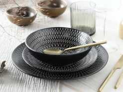 Creatable Geschirrset|Crafted - Kombiservice 16-tlg - Black