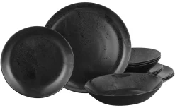 Creatable Geschirrset|Diana - Tellerset12-tlg - Schwarz