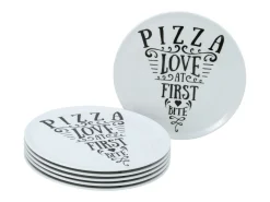 Creatable Pizza & Pasta|Geschirrset|Europa - Pizzateller 6-tlg - bunt
