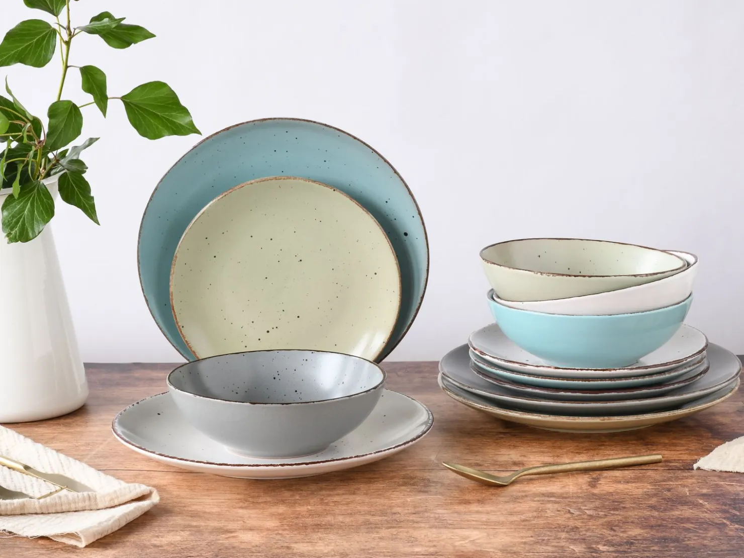 Creatable Geschirrset|Teller|Fashion - Tellerset 12-tlg - bunt