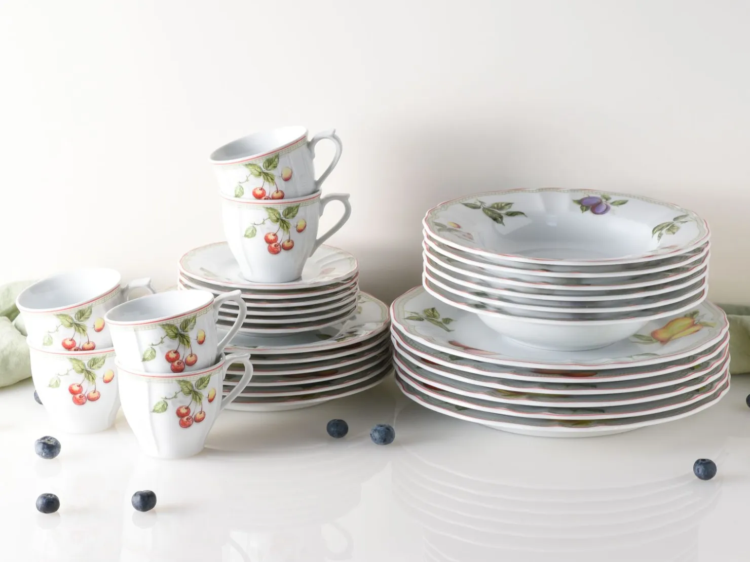 Creatable Geschirrset|Flora - Kombiservice 30-tlg - Orchard