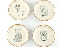 Creatable Geschirrset|Freunde des Waldes - Tellerset 4-tlg - Bunt