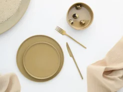 Creatable Geschirrset|Teller|Futuro - Dessertteller 4-tlg - Sand