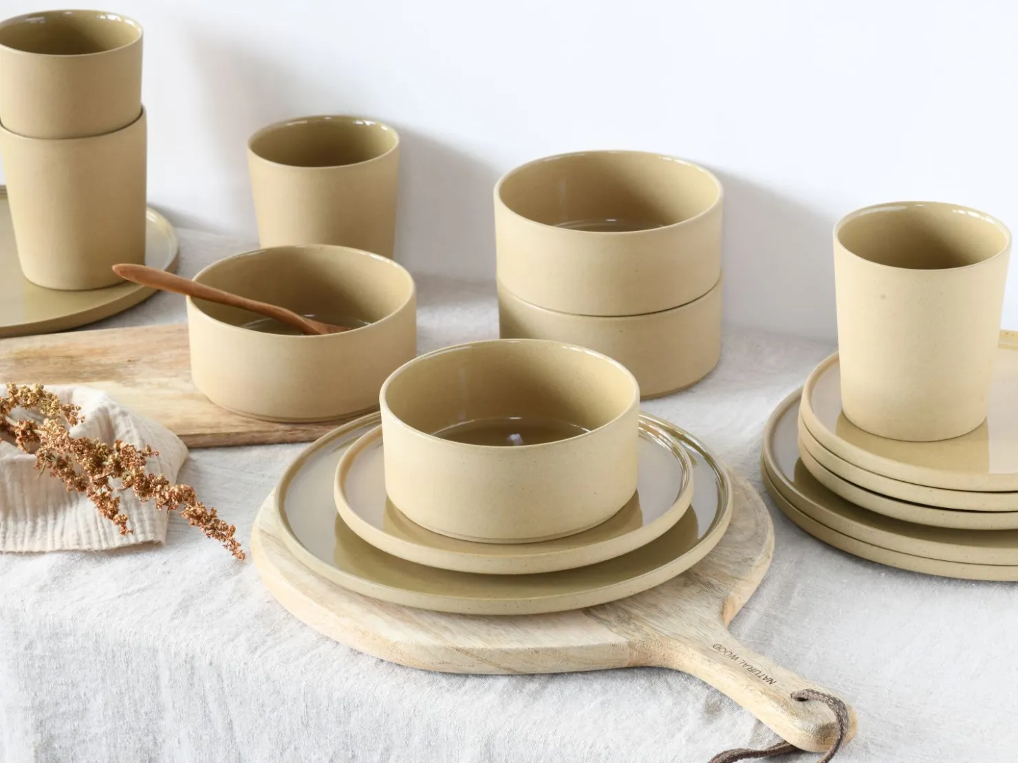 Creatable Geschirrset|Futuro - Kombiservice 8-tlg - Sand
