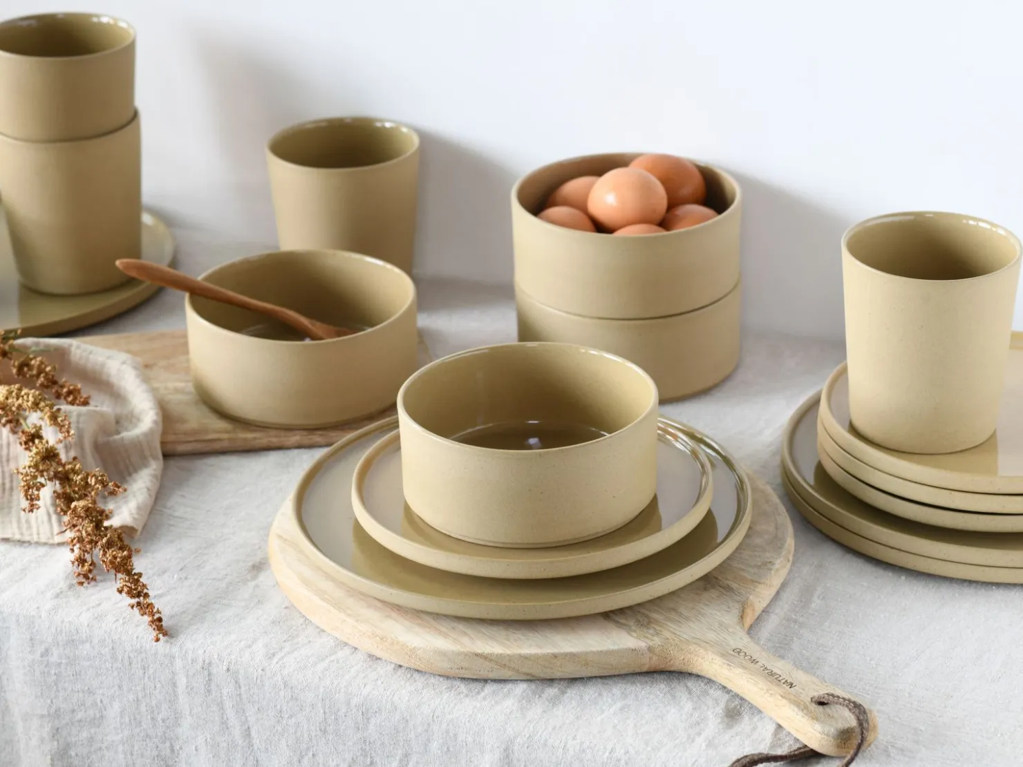 Creatable Geschirrset|Futuro - Kombiservice 8-tlg - Sand