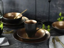 Creatable Geschirrset|Glamour Gold - Kombiservice 16-tlg - gold