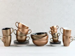 Creatable Geschirrset|Golden Days - Espressoset 4-tlg - Weiss