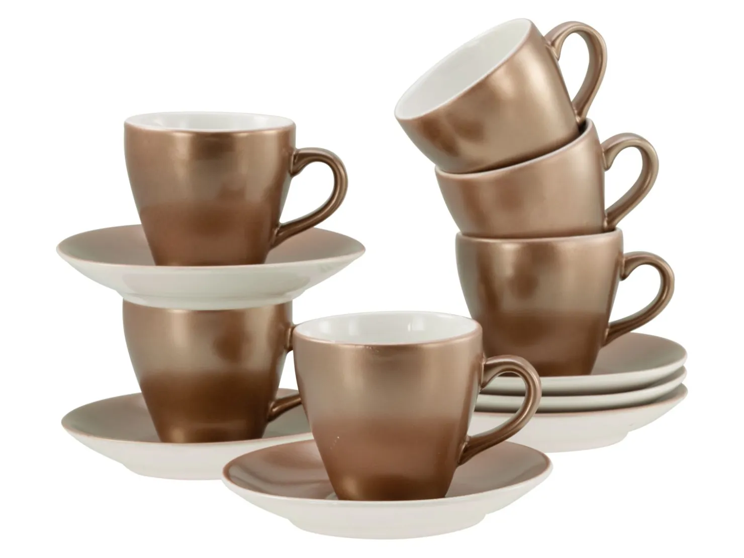 Creatable Geschirrset|Golden Days - Espressoset 12-tlg - Weiss