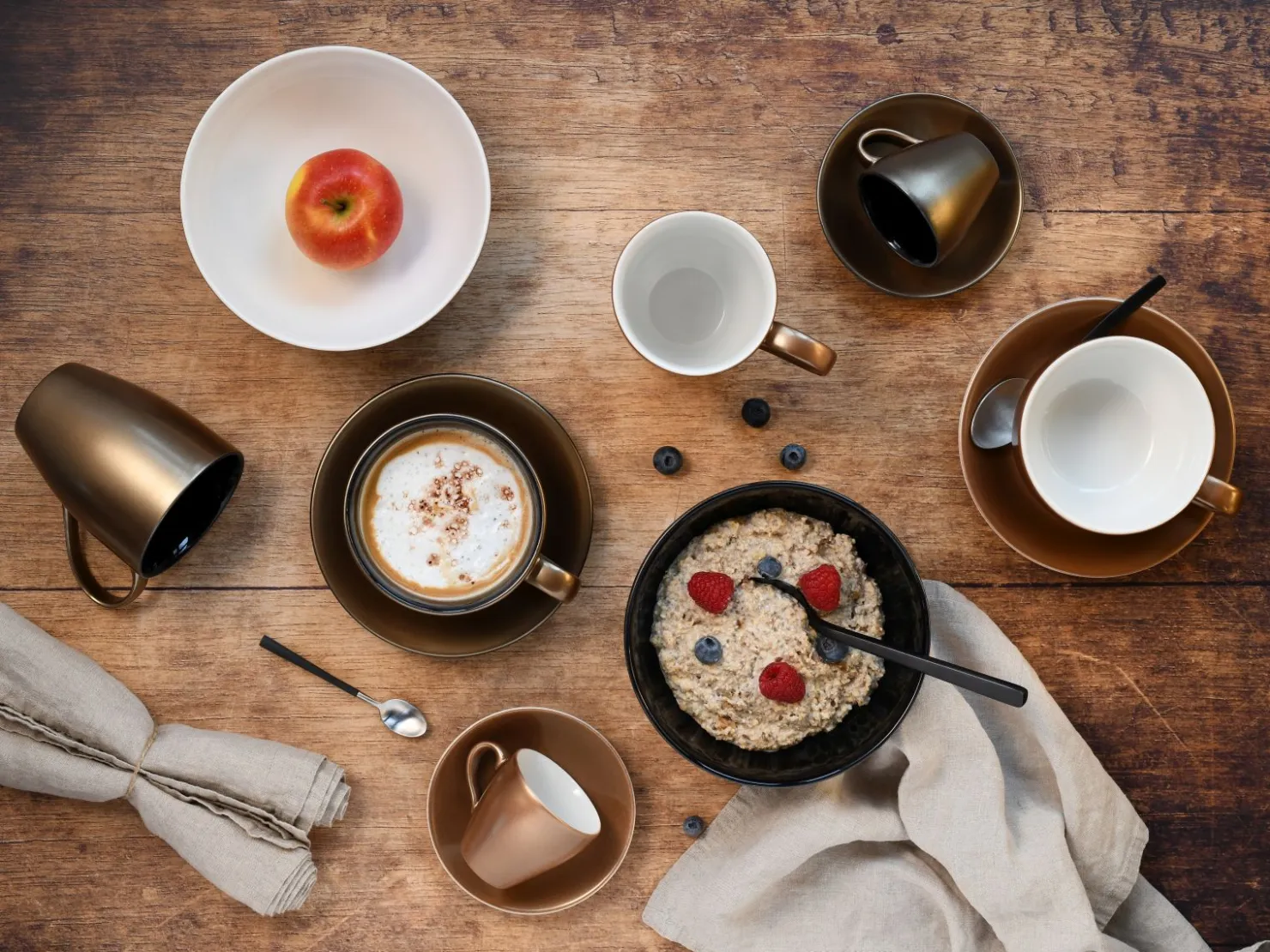 Creatable Geschirrset|Golden Days - Espressoset 12-tlg - Weiss