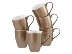 Creatable Becher & Tassen|Geschirrset|Golden Days - Kaffeebecher 6-tlg - Weiss