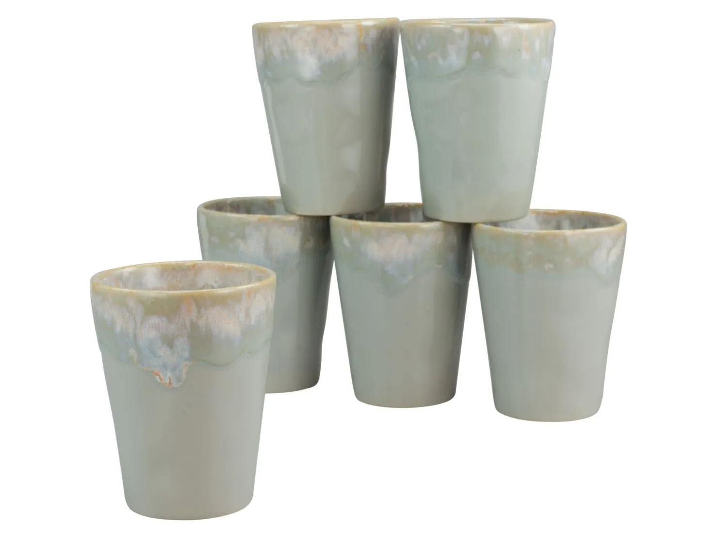 Creatable Becher & Tassen|Geschirrset|Grespresso - Kaffeebecher 6-tlg - Aqua