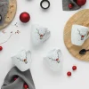 Creatable Becher & Tassen|Geschirrset|Hirsch - Kaffeebecher 6-tlg - Weiss