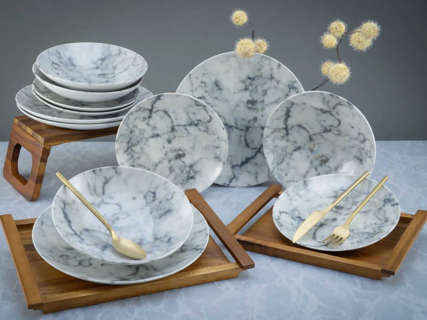 Creatable Geschirrset|Home - Tellerset 12-tlg - Shabby Chic