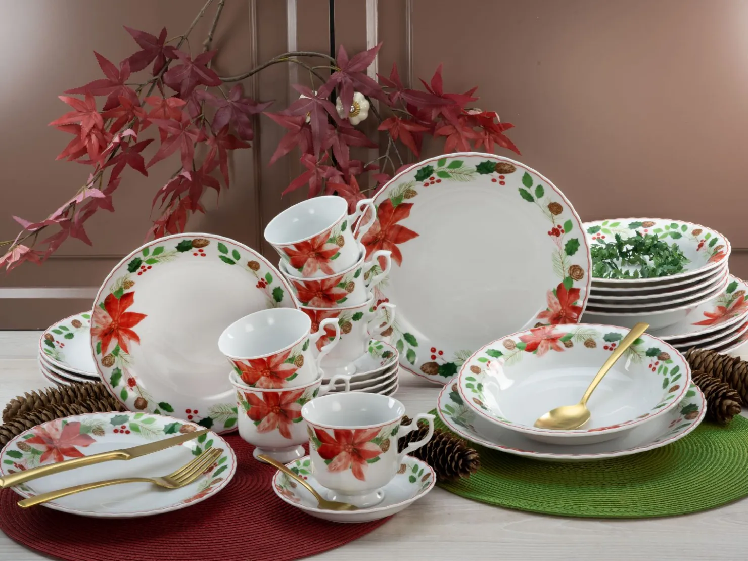 Creatable Geschirrset|Ivona - Kombiservice 30-tlg - Christrose